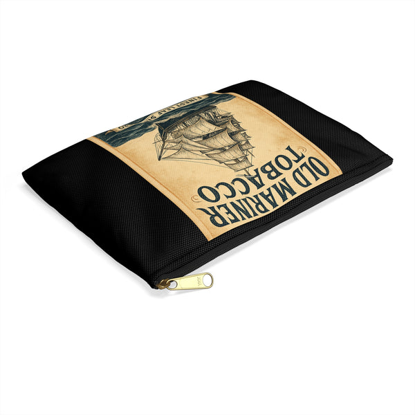 Double Sided Vintage Tall Ship Men`s Accessory or Tobacco Pouch