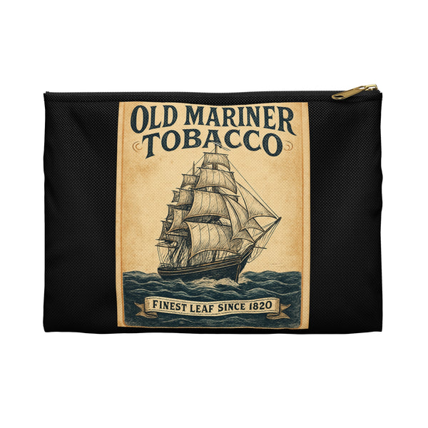 Double Sided Vintage Tall Ship Men`s Accessory or Tobacco Pouch