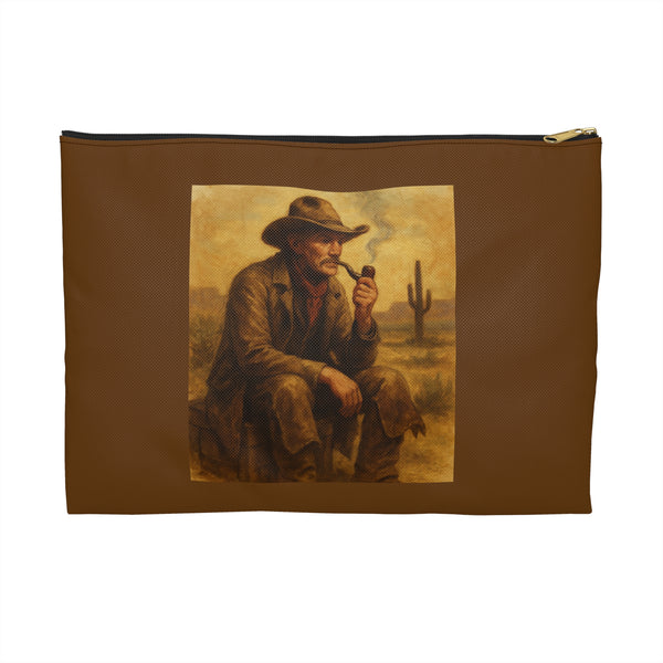 Double Sided Vintage Western Cowboy Men`s Accessory or Tobacco Pouch