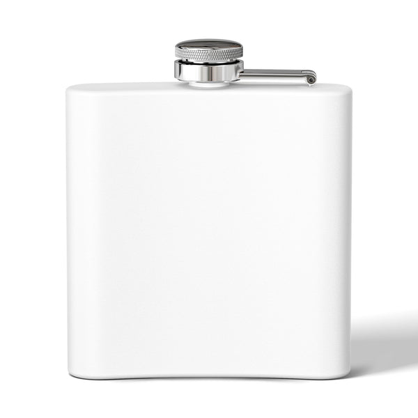 Vintage Western Buffalo Whisky Stainless Steel Flask, 6oz