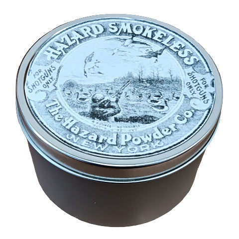 Hunting or Gun Accessory Tin with Vintage Ad - Smokeless Hazard Powder Co.