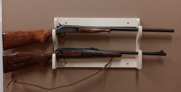 Pine 2 Place Wooden Wall Gun Rack