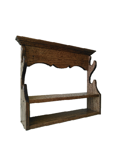 Oak Wooden Gun Rack 2 Place Rifle Shotgun Wall Display with Ammo Storage