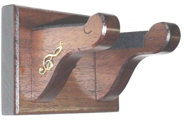 Walnut Banjo Hanger by Gun Racks For Less