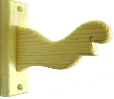 Pine Wooden Vertical Bow Rack Hanger Archery Display Wall Hook