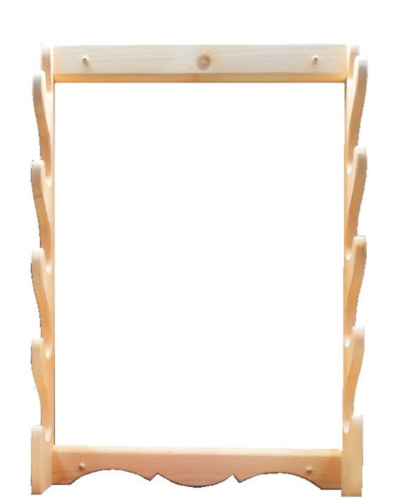 Pine Wooden 5 Place Vertical Gun Rack by Gun Racks For Less