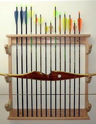 3 Place Pine Bow Rack by Gun Racks For less