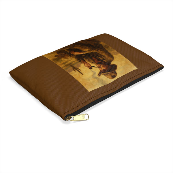 Double Sided Vintage Western Cowboy Men`s Accessory or Tobacco Pouch