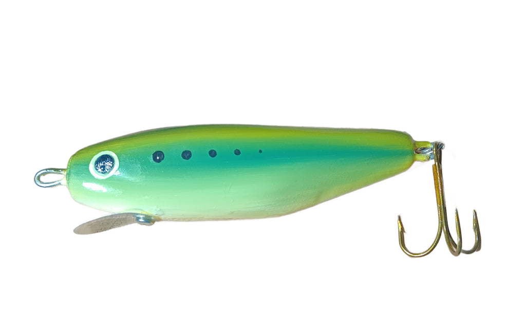 Handmade Wooden Fishing Lure - 5" Salt Water Casting Diver Shad