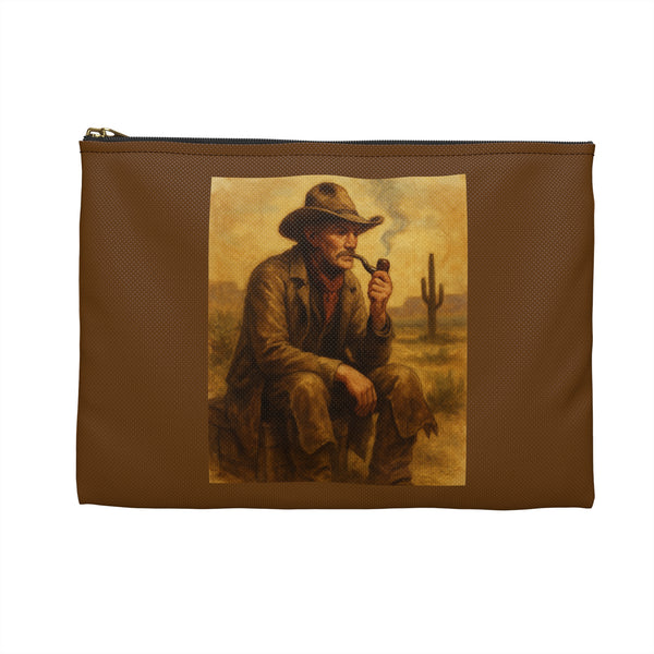 Double Sided Vintage Western Cowboy Men`s Accessory or Tobacco Pouch