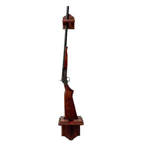 Single Oak Vertical Gun Rack 