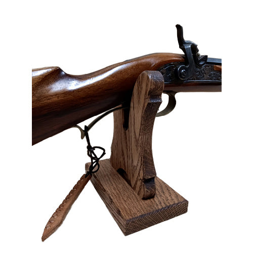 Walnut Wooden Kentucky Long Rifle Presentation Display
