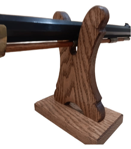 Walnut Wooden Kentucky Long Rifle Presentation Display