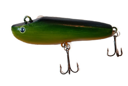 Handmade Wooden Fishing Lure - 5 1/2" Diving Sun Perch