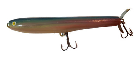 Handmade Wooden Fishing Lure - Surface Skater Shiner Minnow Color