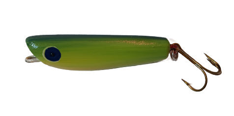 Handmade Wooden Fishing Lure - 6" Salt Water Popper Sardine Color
