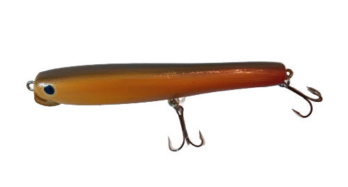 Handmade Wooden Fishing Lure - 8" Medium Wobbler Red Horse Sucker