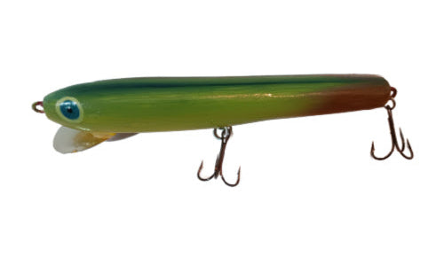 Handmade Wooden Fishing Lure - 9" Large Shallow Diver Hybrid Color