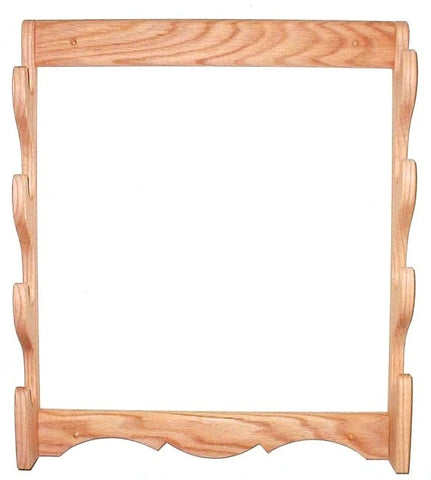 Oak Wooden Gun Rack 4 Place Rifle Shotgun Wall Mount Display