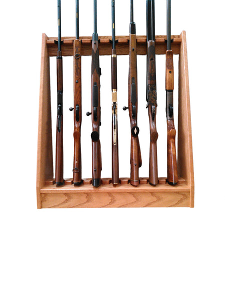 Oak Wooden Vertical Gun Rack