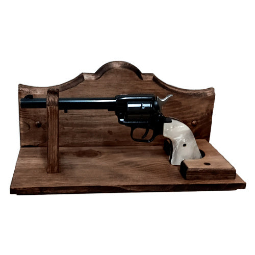 Rustic Pine Single Wall Mounted Pistol Rack