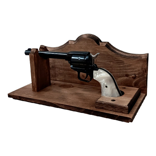Rustic Pine Single Wall Mounted Pistol Rack