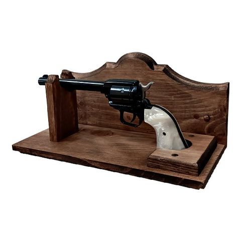 Rustic Western Wall Mount Revolver Gun Rack Stand