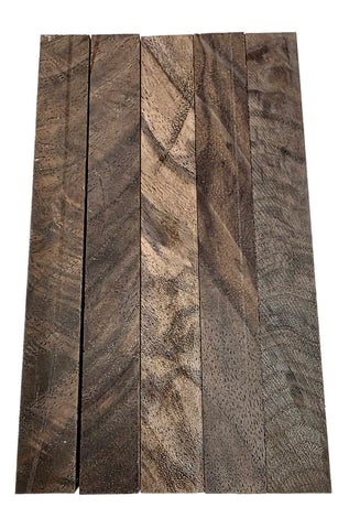 Walnut Burl Solid Wood Pen Turning Blanks - 5 Pieces