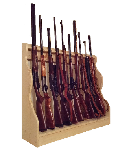 Gun Racks For Less Pine 12 Place Vertical Gun Rack