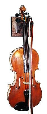 Walnut Wooden Violin & Bow Hanger Wall Mount Display