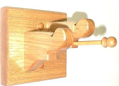 Oak Wooden Violin & Bow Hanger Wall Mount Display