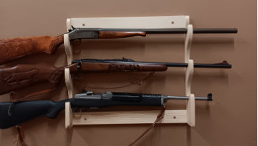 Pine 3 Place Wooden Wall Gun Rack