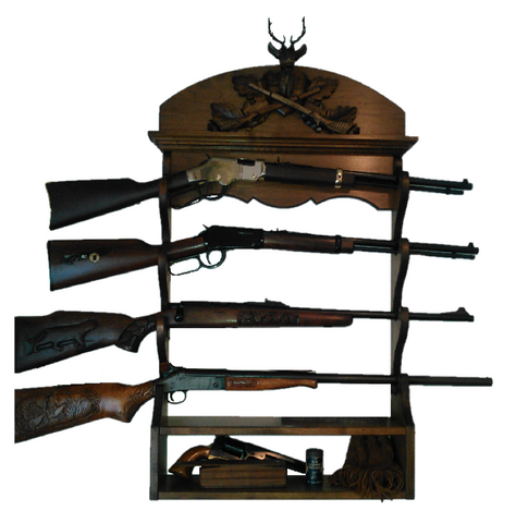 Gun Racks For Less Black Forest Carved 4 Gun Rack