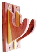 Classic Aromatic Cedar Wooden Speargun Holder Fishing Rod Wall Display