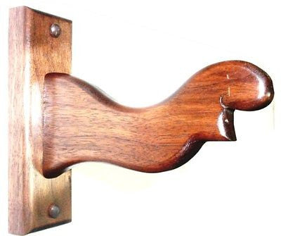 Western Holster Gun Belt Hanger - Hat Coat Rack Walnut Wood Wall Hook