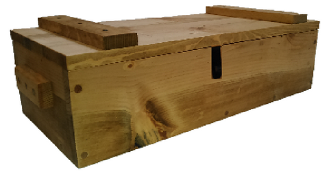 Light Rustic Wooden Ammo Box - Tactical Gun Accessories Storage Crate
