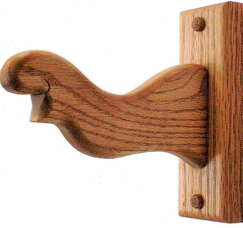 Oak Wooden Harness Rack - Stable Hanger - Equestrian Tack Wall Hook