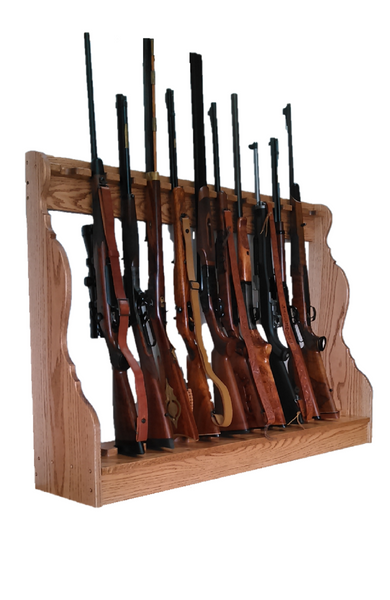 Oak Vertical Gun Storage by Gun Racks For Less
