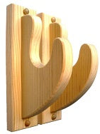 Handmade Walnut Wooden Wall Mount Gun Rack - Single Rifle/Shotgun Hanger, Gloss Finish, Made In USA, Hardware Included