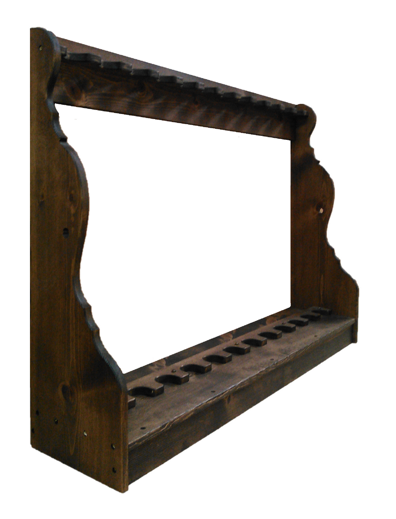 Rustic Vertical 10 Place Rifle Storage by Gun Racks For Less