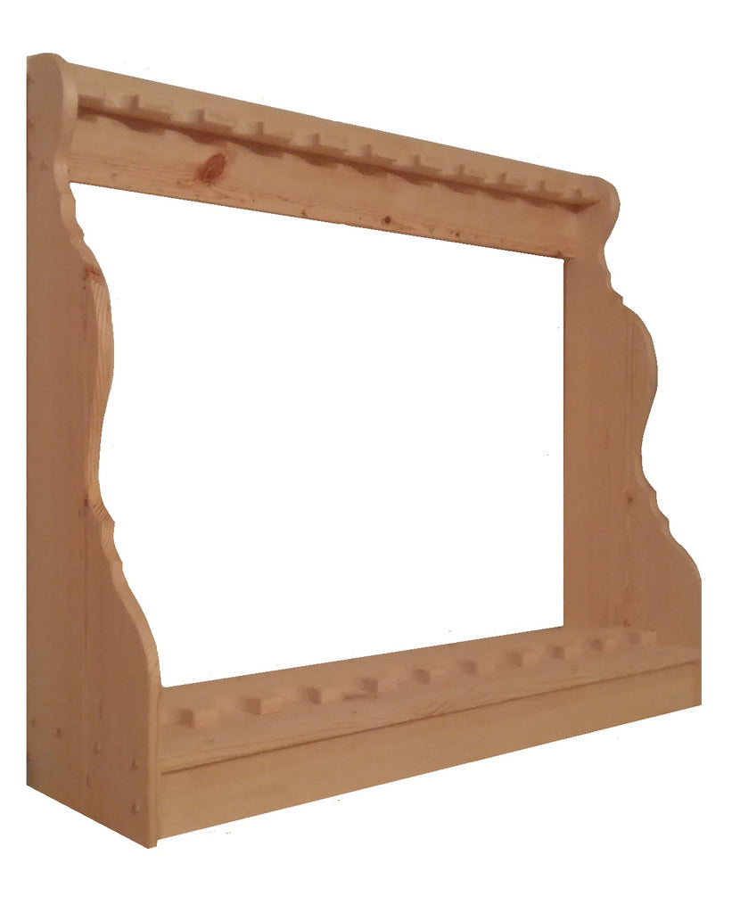 Pine Wooden Vertical Gun Rack 12 Place Long Gun Display – Gun Racks For ...