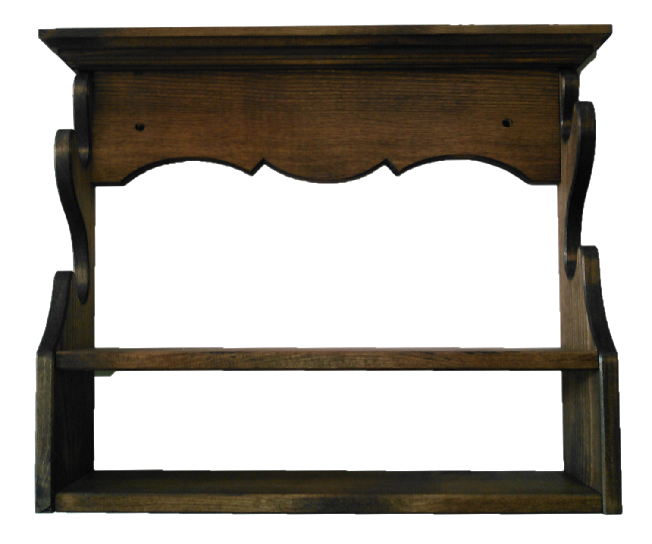 Rustic Wooden Gun Rack 2 Place Rifle Shotgun Wall Display - Ammo Stora ...