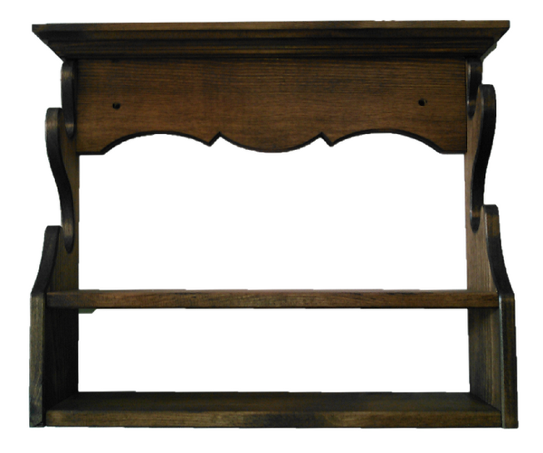 Rustic Wooden Gun Rack 2 Place Rifle Shotgun Wall Display - Ammo Stora ...